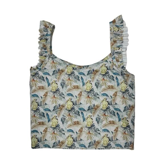 Kortni Jeane Gone Bananas Bikini Set Small High Waisted Bottons Longline Top - Picture 4 of 12